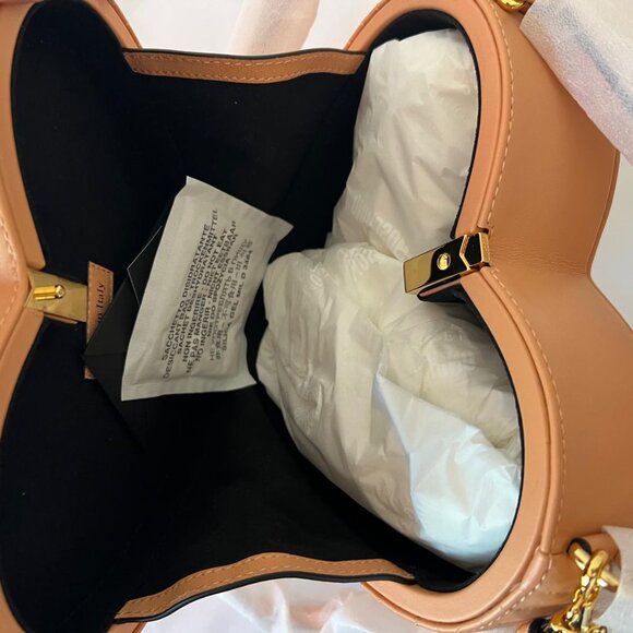 SS22 MOSCHINO Couture Jeremy Scott Peach Heart Shaped Leather Biker Jacket Bag - Picture 12 of 14